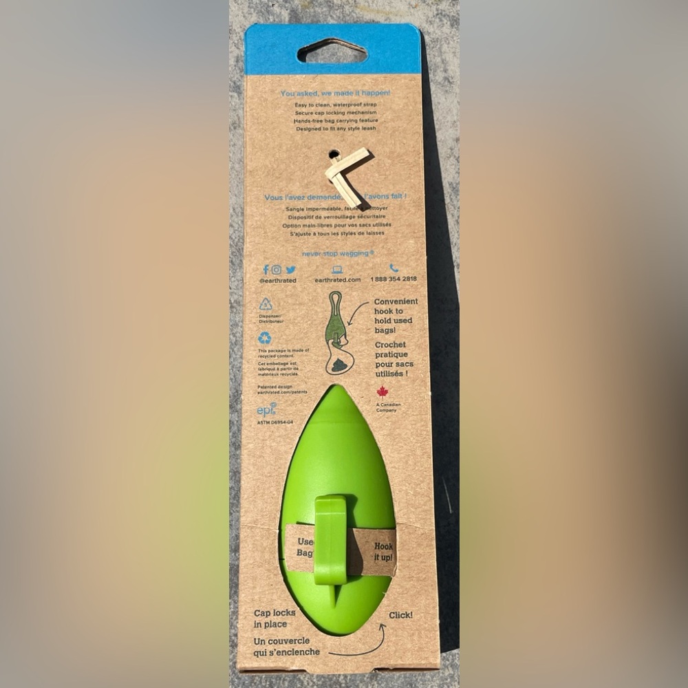 Earth Rated Dog Poop Bag Holder with Dog Poop Bags, Dispenser and 15 Bag… - Picture 2 of 5